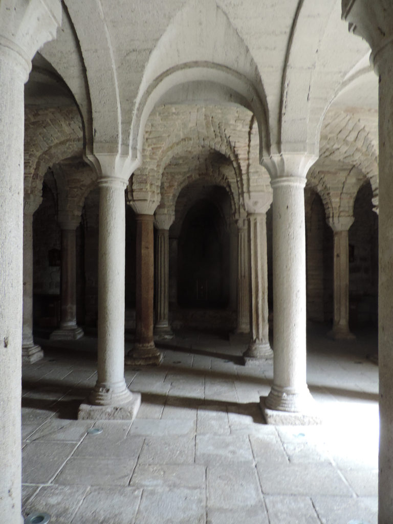 Ironically I received spiritual aid by descending into the more than one thousand year old crypt of a church.