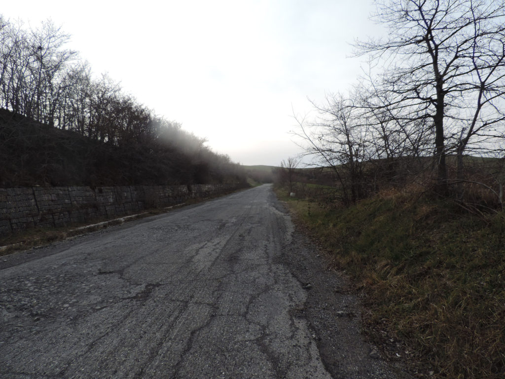 A run down and deserted road, the scene of my spiritual attack by the unknown force.